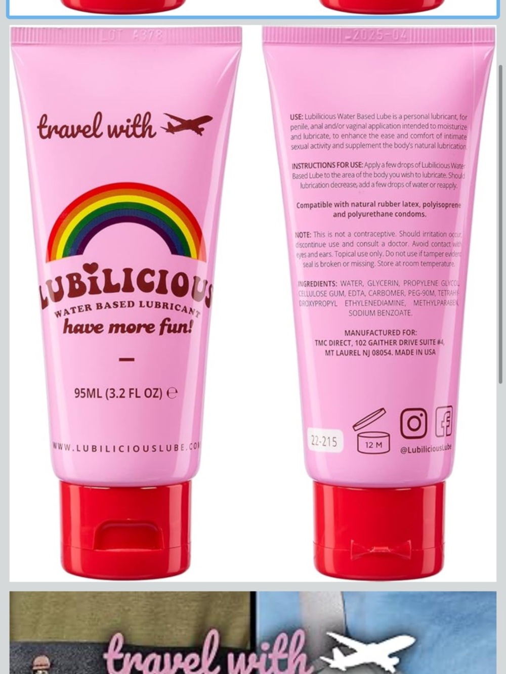 ✨✨SOLD✨✨Water Based Lubricant - Pink NWT UNOPENED